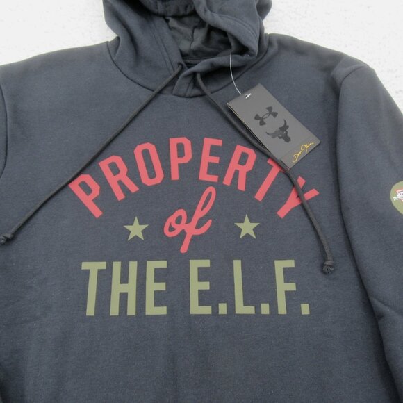 Under Armour UA Project Rock Property of The Elf Hoodie Mens Size Medium NEW - Picture 4 of 13